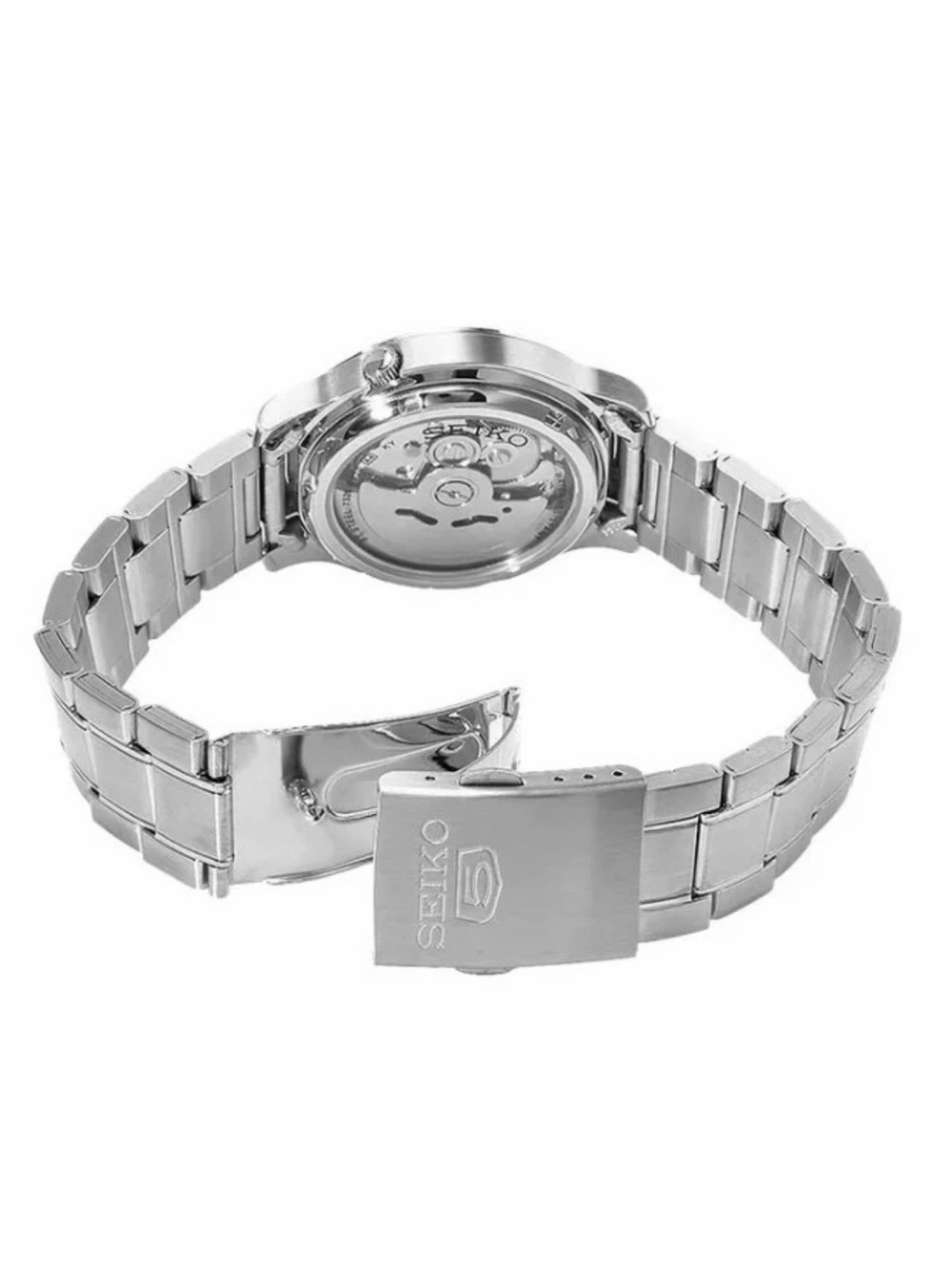 Seiko 5 Automatic Blue Dial Watch with Stainless Steel Bracelet #SNK793 - Picture 4 of 8